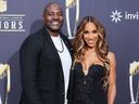 Marcellus Wiley (L) and Annemarie Wiley attend the 13th annual NFL Honors at Resorts World Theatre on February 08, 2024 in Las Vegas, Nevada.