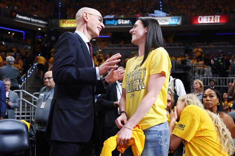 Adam Silver & Caitlin Clark