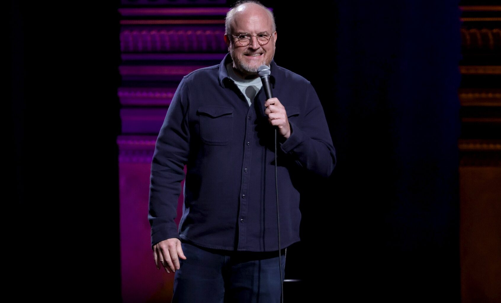 Louis C.K. performs during the 2025 New York Comedy Festival in New York City (Michael Loccisano/Getty Images)