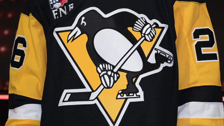Pierce Mbuyi of Canada looks on after being drafted by the Pittsburgh Penguins with the eighty-sixth pick during day two of the 2026 NHL Draft on June 27, 2026 in Buffalo, New York