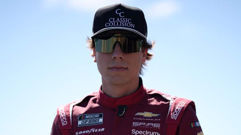 Carson Hocevar looks on before NASCAR Cup Series practice at Sonoma Raceway on June 27, 2026.