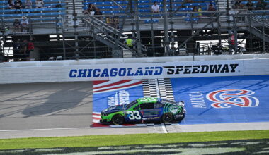 JOLIET, IL - JULY 03: Austin Hill (#33 Richard Childress Racing zone x 7-Eleven Chevrolet) during practice for the NASCAR Cup Series eero 400 on July 3, 2026, at Chicagoland Speedway in Joliet, IL. (Photo by Patrick Gorski/Icon Sportswire via Getty Images)