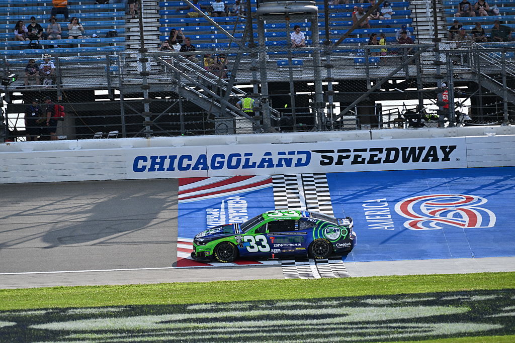 JOLIET, IL - JULY 03: Austin Hill (#33 Richard Childress Racing zone x 7-Eleven Chevrolet) during practice for the NASCAR Cup Series eero 400 on July 3, 2026, at Chicagoland Speedway in Joliet, IL. (Photo by Patrick Gorski/Icon Sportswire via Getty Images)