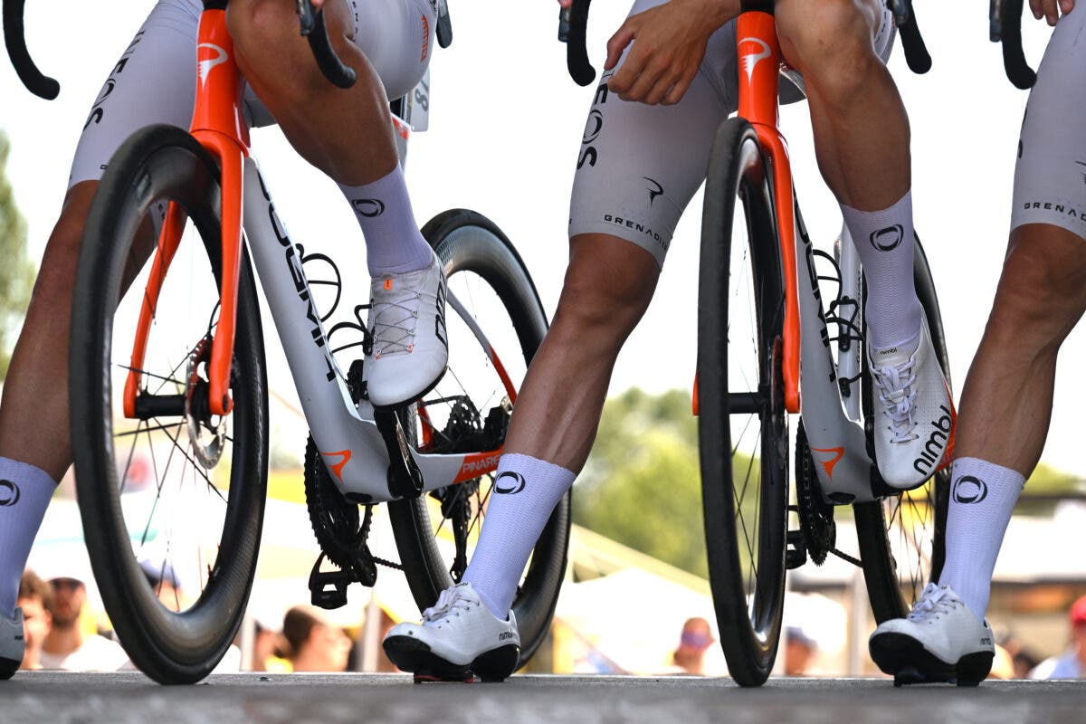 Not a hair to be seen on these Tour de France riders' legs.
