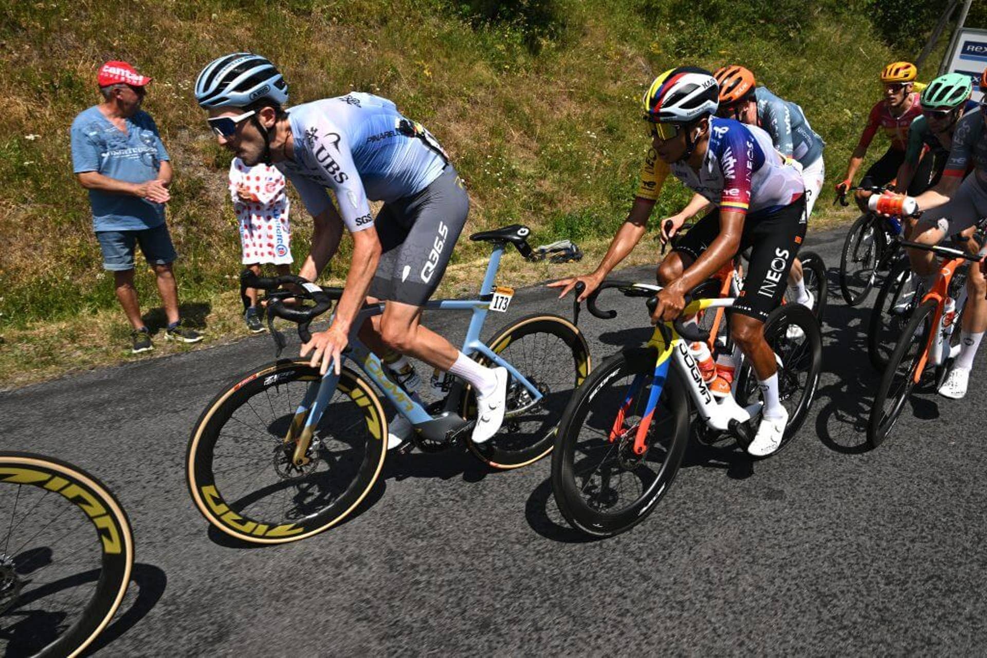 Chris Harper, pictured on stage 10 before the crash that has ruled him out of the Tour de France