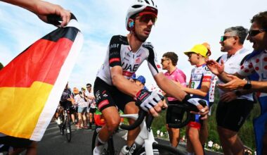 American cyclist Brandon McNulty knocked off bike by car before Tour de France time trial