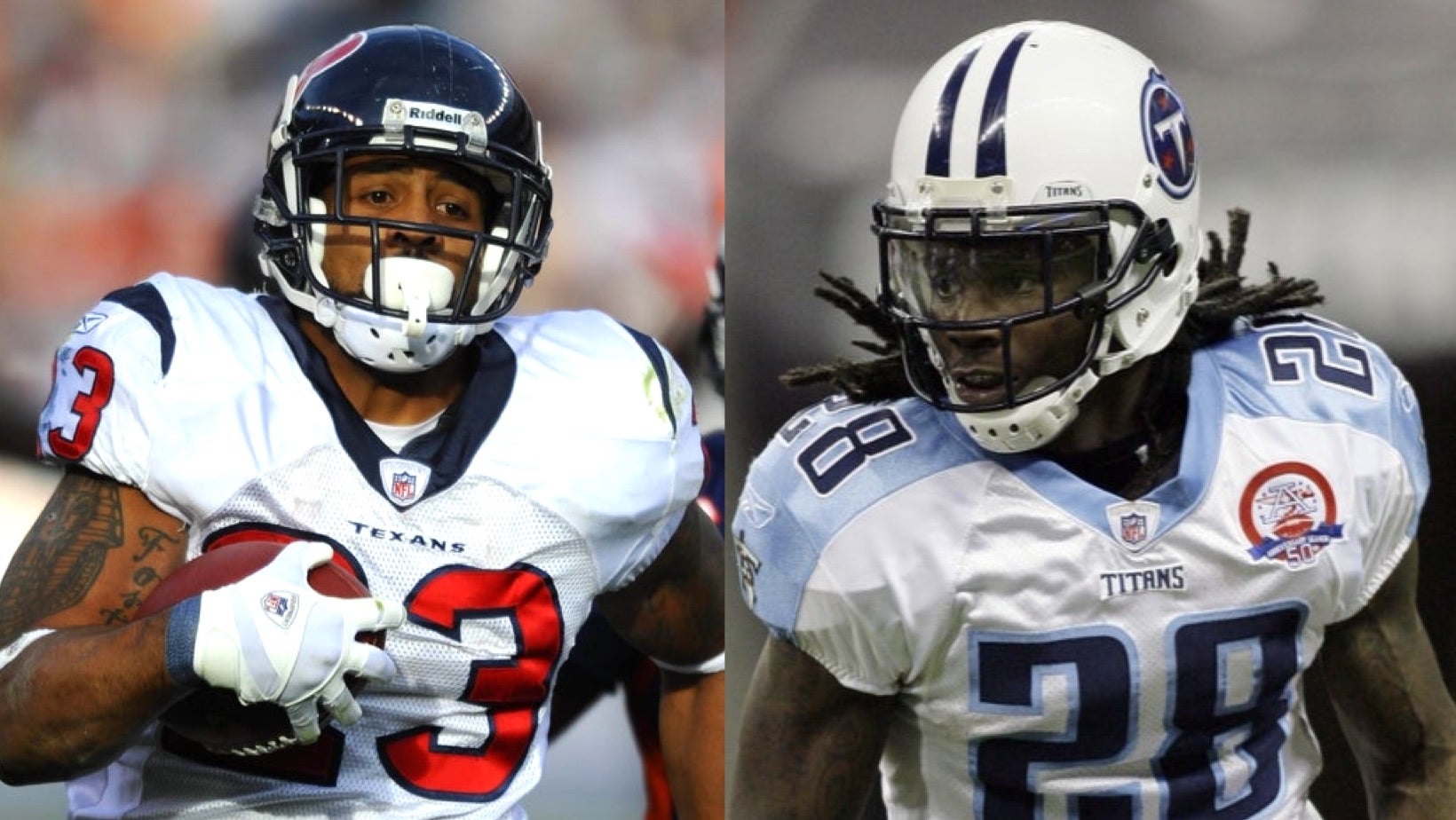 Arian Foster Chris Johnson als