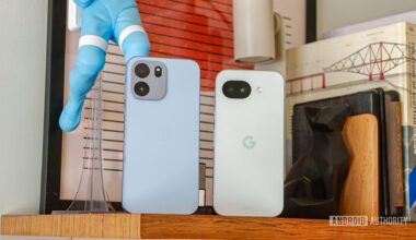 Google Pixel 10a vs OnePlus Nord CE on a shelf