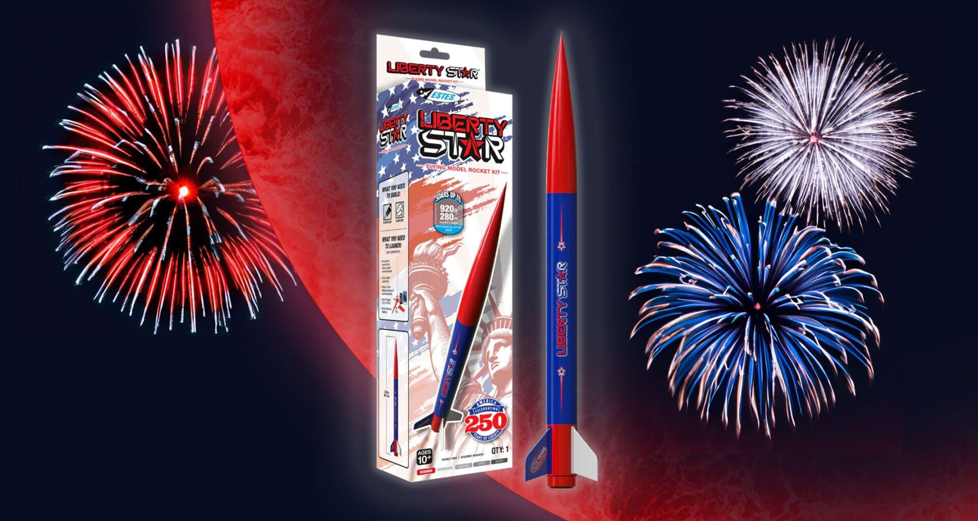 Celebrate America 250 with the Estes Liberty Star model rocket