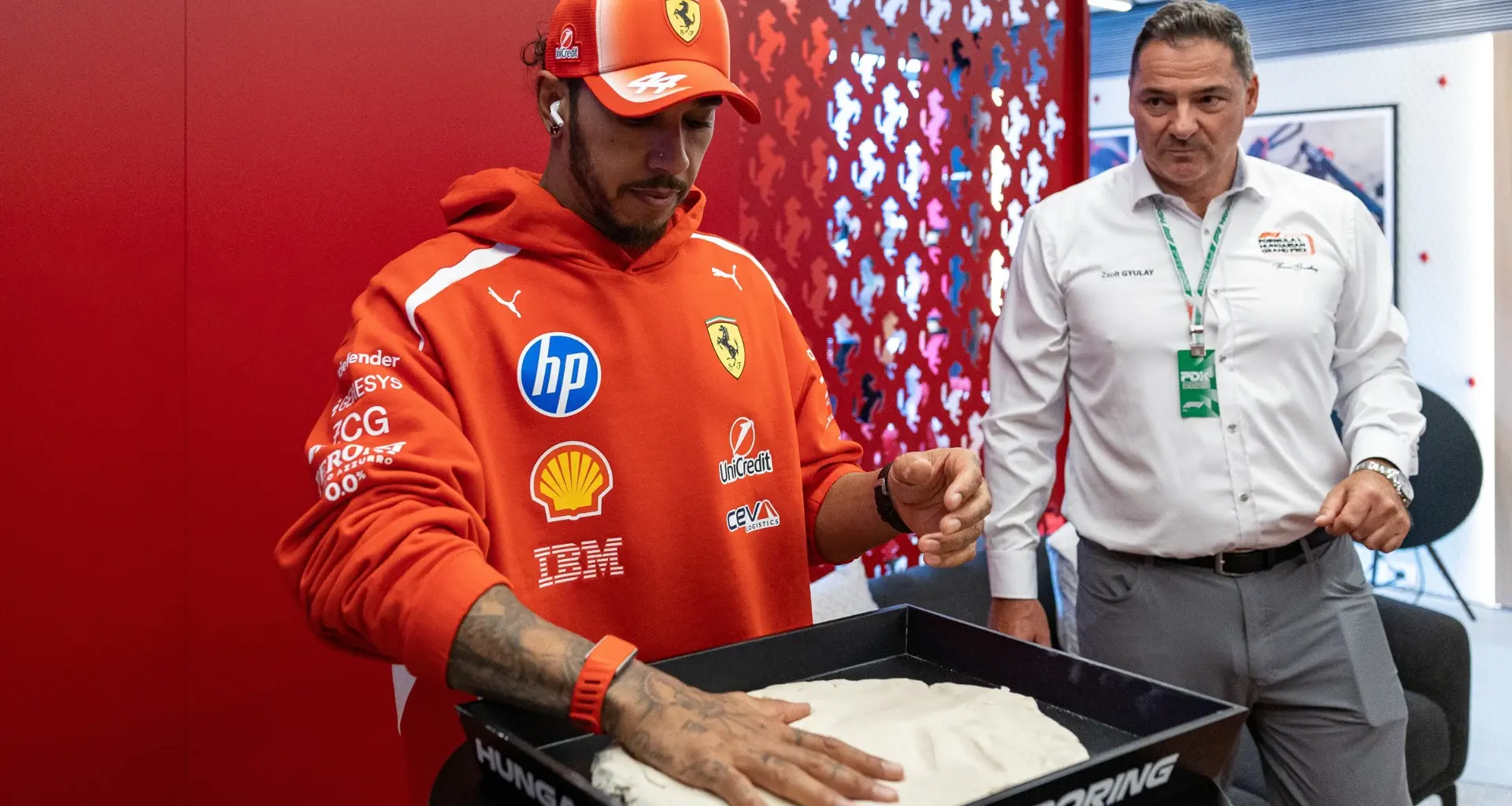 BUDAPEST, HUNGARY - JULY 25: Second placed qualifier Lewis Hamilton of Great Britain and Scuderia