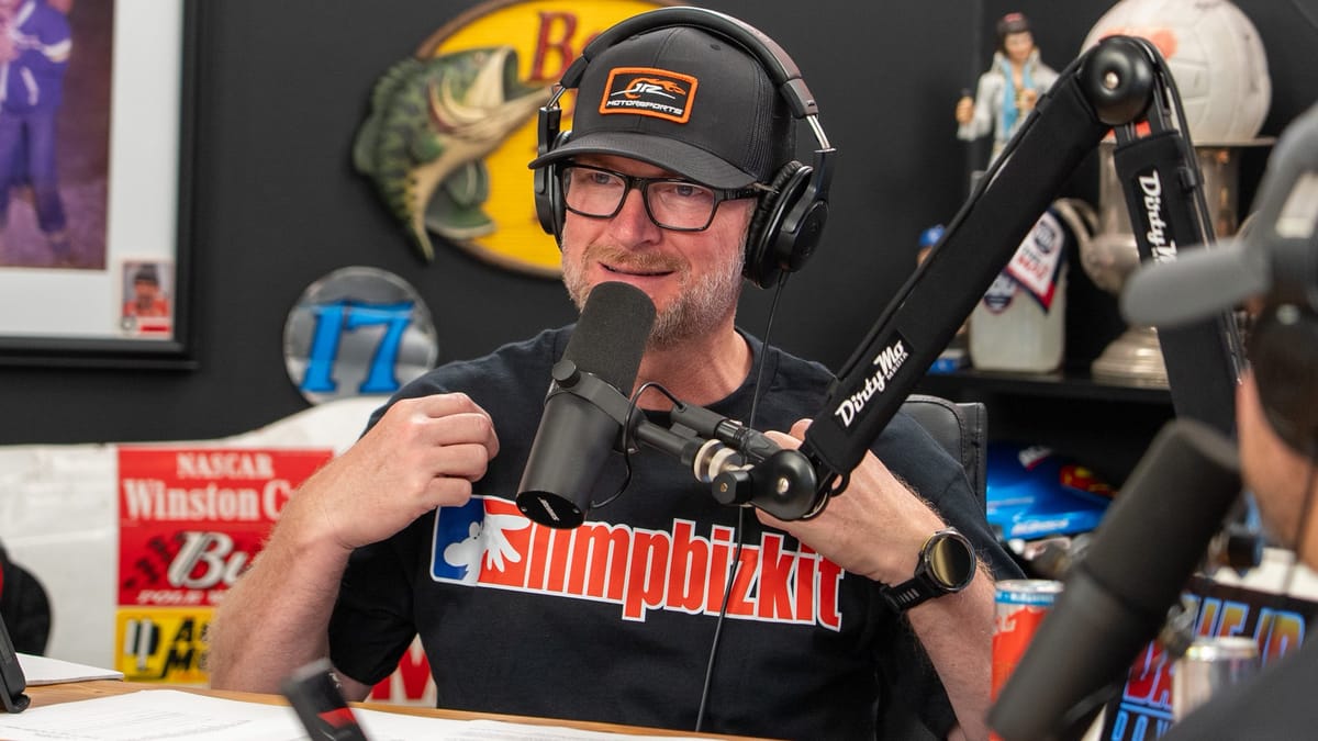 NASCAR Legend Dale Jr. Reps Limp Bizkit Tee On His Podcast