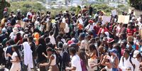 Student protests continue at UCT. (Photo: Ernst Calitz)