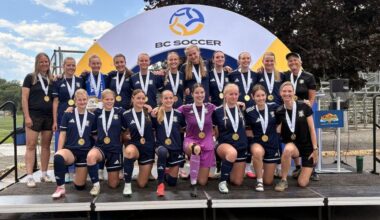 Nelson U17 girls soccer team won gold at provincials
