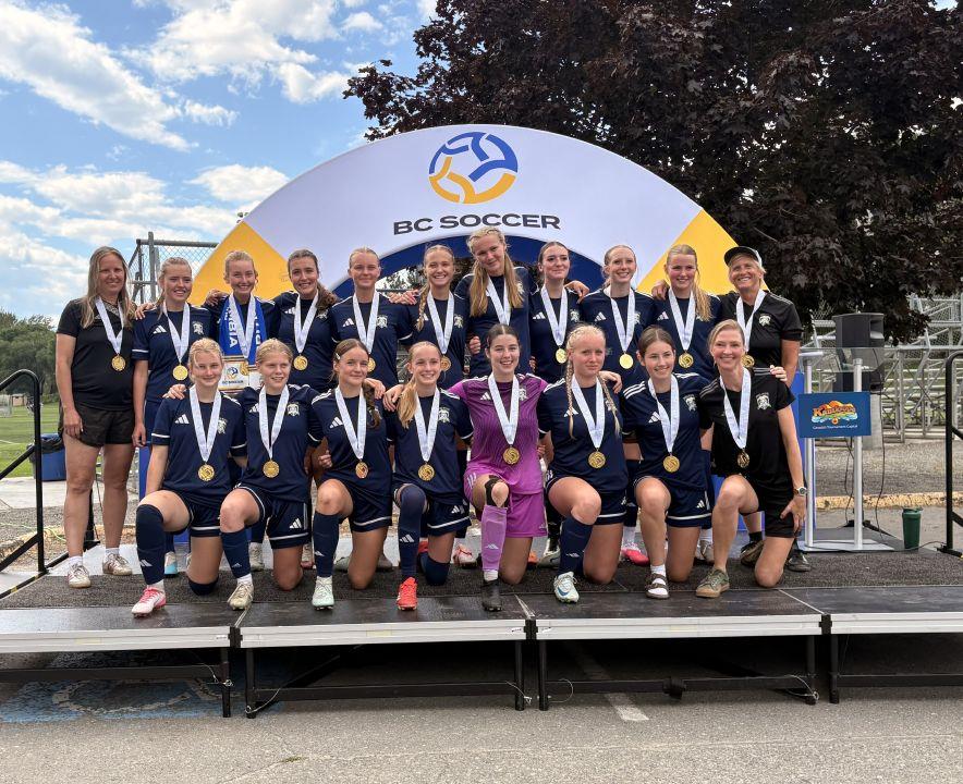 Nelson U17 girls soccer team won gold at provincials
