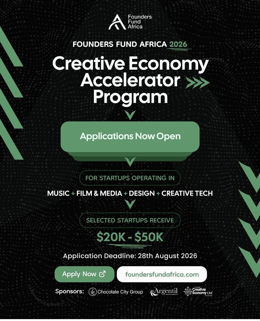 Call for Applications: Founders Fund Africa Creative Economy Accelerator