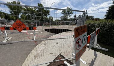 EPCOR working to repair sinkhole in Lauderdale community
