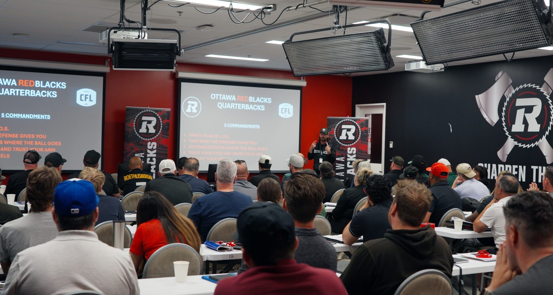 REDBLACKS staff giving back to community with annual coaching clinic
