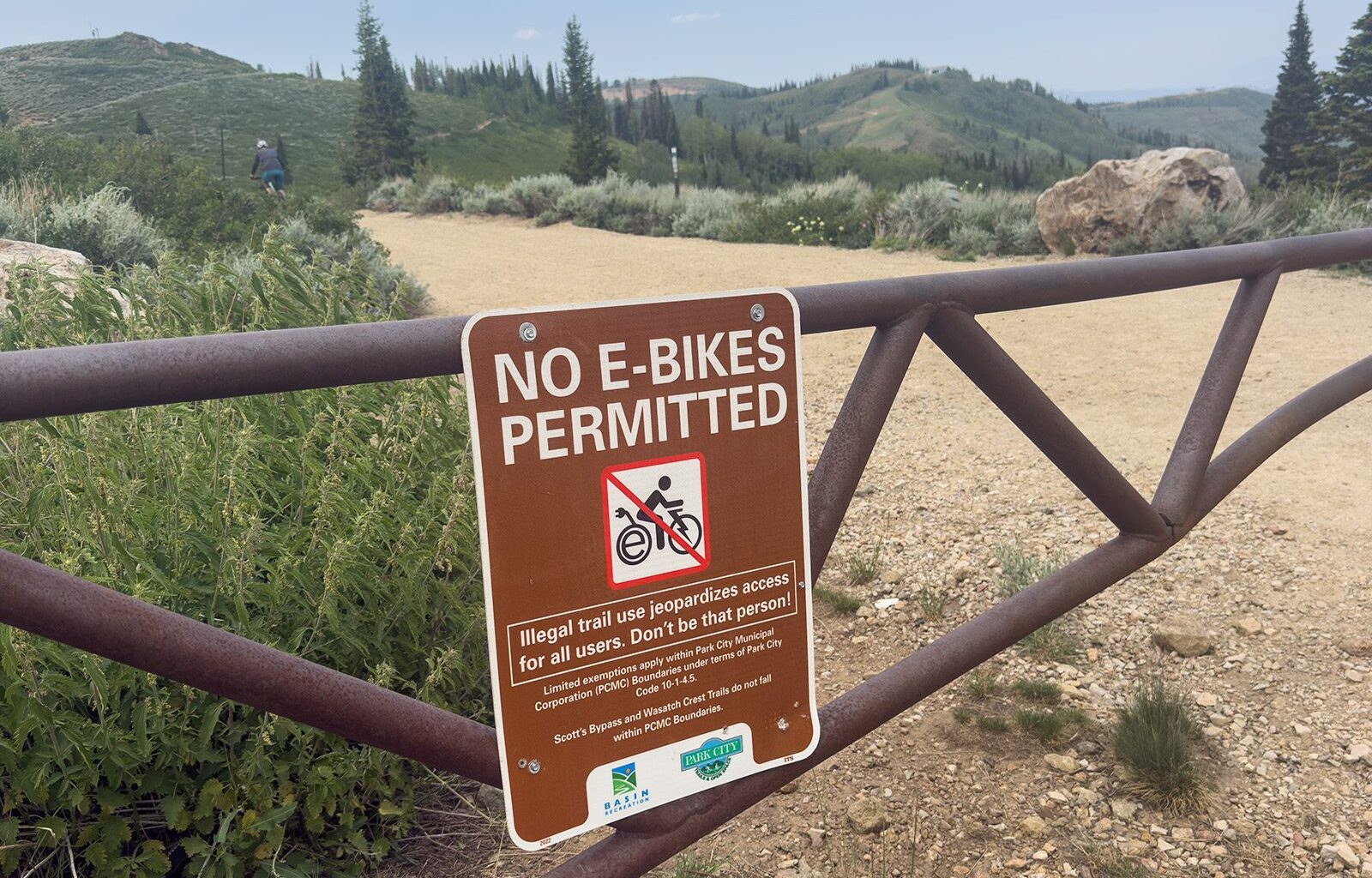 Why e-bikes are banned from this city's famous singletrack (unless you're over 65)