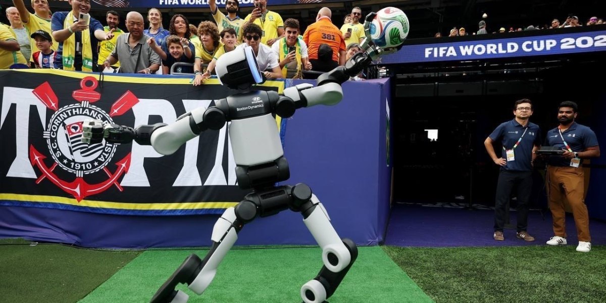 Meet the humanoid robot that just delivered the game ball at the Brazil v. Norway World Cup match