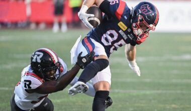 Montreal Alouettes receiver Tyler Snead shows his versatility by throwing TD pass