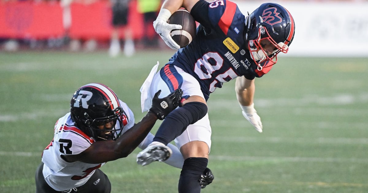 Montreal Alouettes receiver Tyler Snead shows his versatility by throwing TD pass