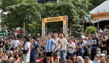 Thousands celebrate Spain's World Cup victory over Argentina in downtown Montreal