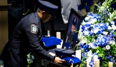Thousands honour Montreal officer killed in the line of duty
