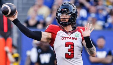 Winnipeg Blue Bombers name Brown starter for Friday’s game against Toronto Argonauts