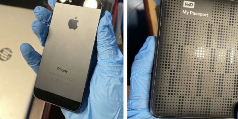Barrie Police seized several electronic devices as part of a child luring investigation. Image provided by Barrie Police Service