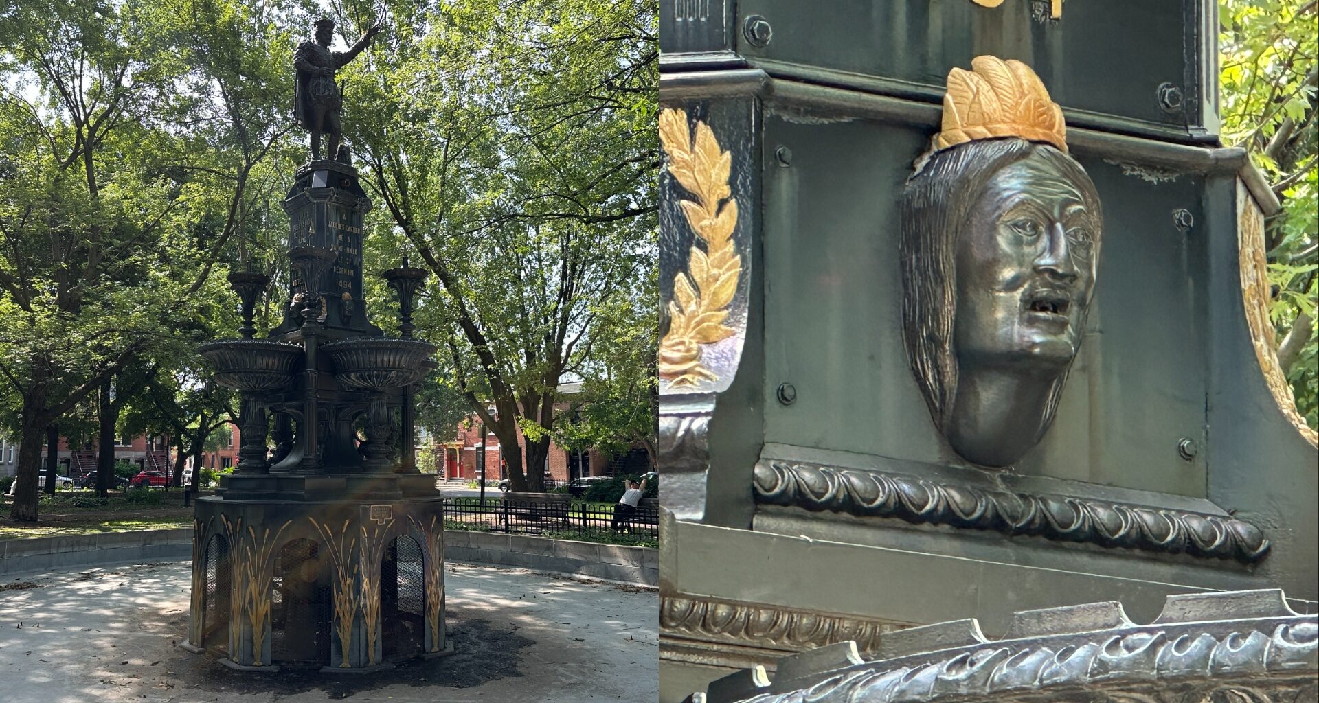 Call to remove effigies of Indigenous faces on Saint-Henri fountain