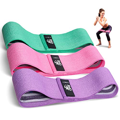 Cfx Resistance Bands 3 Sets, Premium Exercise Bands With Non-Slip Design for Hips &amp; Glutes, 3 Resistance Level Workout Booty Bands for Women and Men,home Training,fitness,yoga