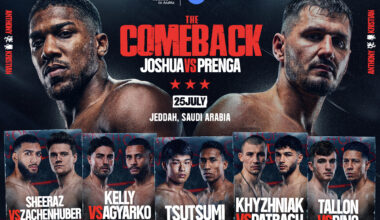 Boxing Briefs: Joshua vs Prenga Undercard, Zuffa Signs Fisher, Mayweather Update