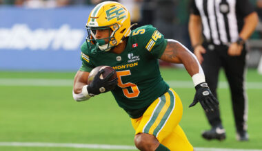 Justin Rankin is on pace for a season the CFL has never seen