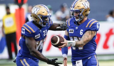 Dru Brown in spotlight as Winnipeg Blue Bombers face Toronto Argonauts on TSN