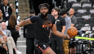 Mitchell Robinson says injury before NBA Finals came from hitting truck amid concern for his brother