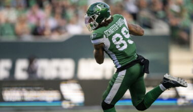 Kian Schaffer-Baker on pace to set Saskatchewan Roughriders single-season receiving records