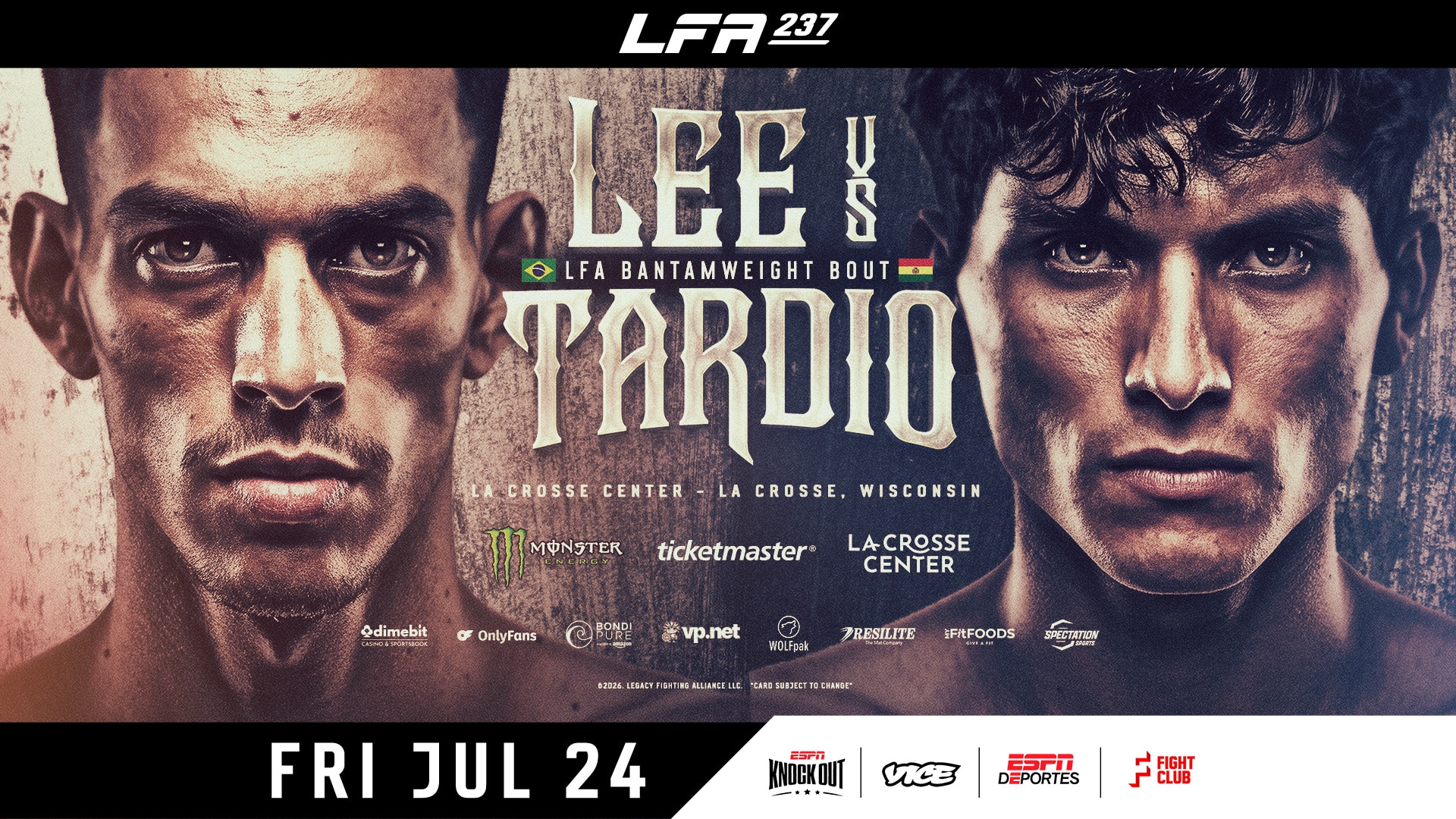 LFA 237 is our regional show of record this week. Come check out regional mma to make some picks, predictions & bet