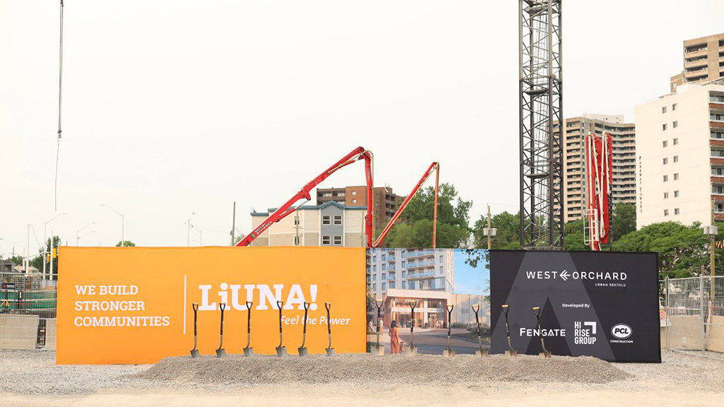 LIUNA, Fengate break ground on transit-oriented rental community in Ottawa