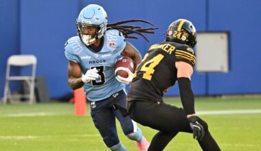 Toronto Argonauts' Janarion Grant quietly moving up all-time CFL's kick-return TD ranks