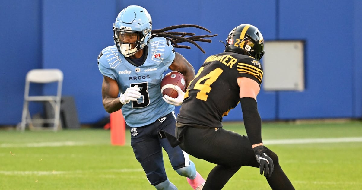 Toronto Argonauts' Janarion Grant quietly moving up all-time CFL's kick-return TD ranks