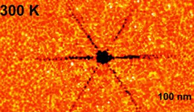 Visualization of ray-like heat flow in boron arsenide at 300 K (80°F) Credit H-Lab/UCLA