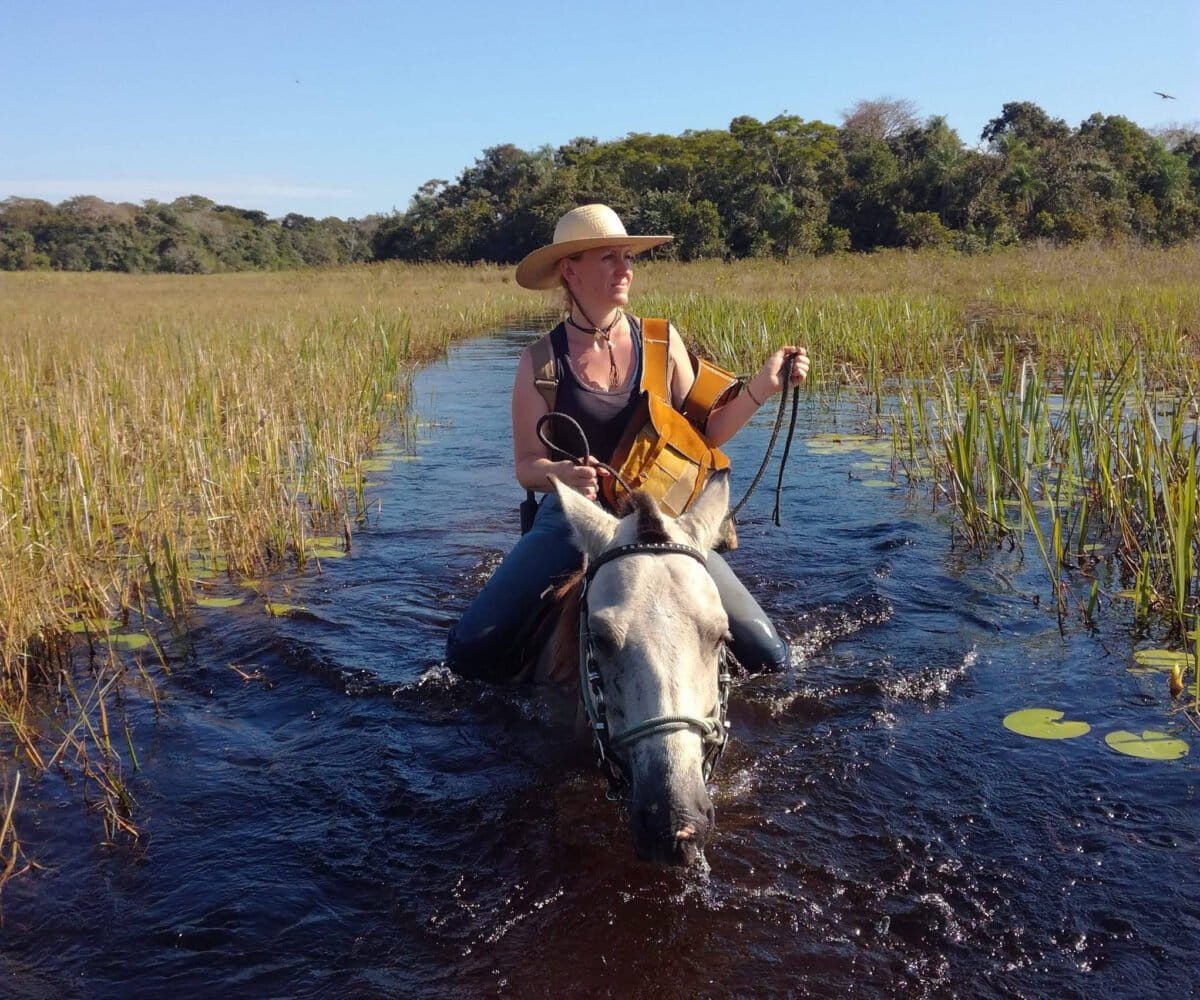 Lydia Möcklinghoff in the Pantanal. From her social media.