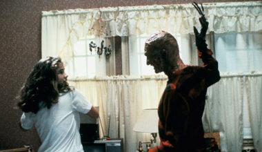 A Nightmare on Elm Street, from left: Heather Langenkamp, Robert Englund, 1984.