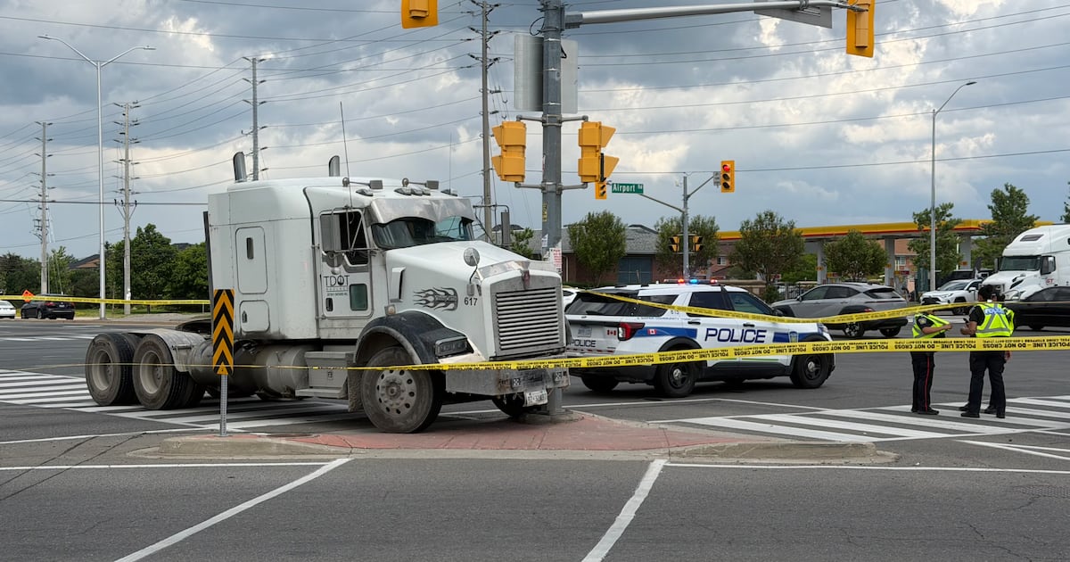 Woman struck by vehicle in Brampton seriously injured