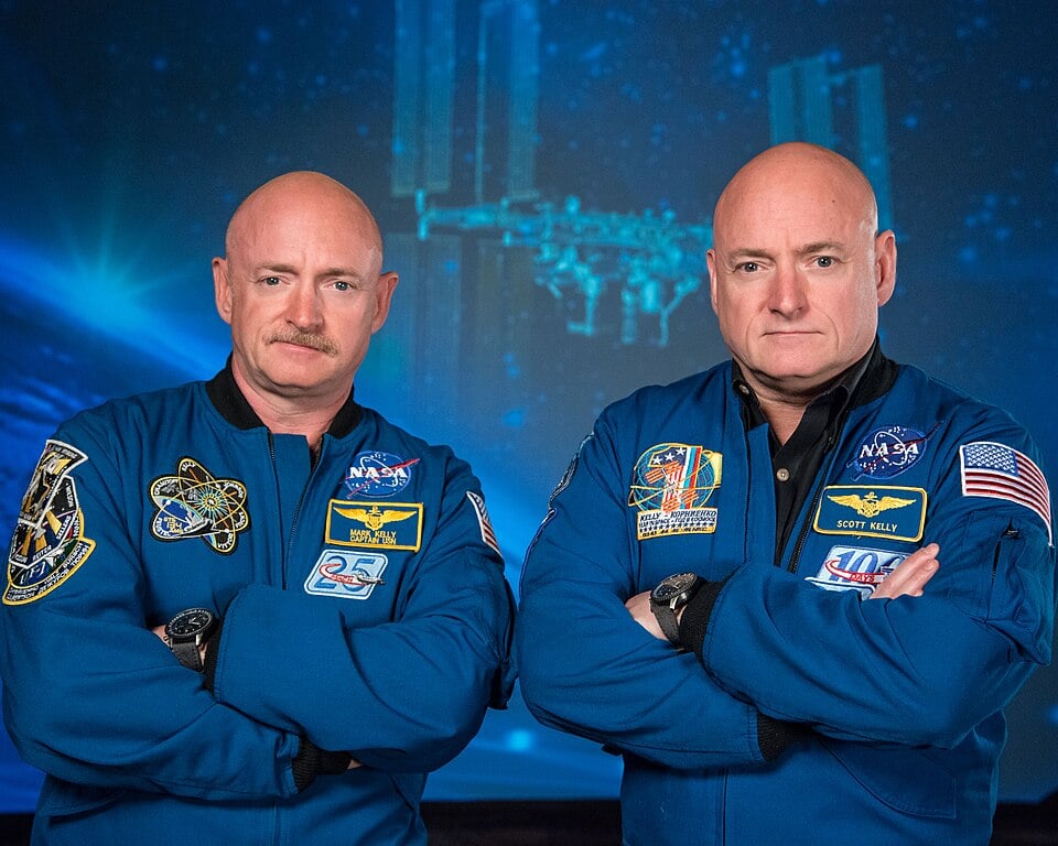 Identical twins Scott and Mark Kelly gave NASA a unique way to study spaceflight's effects on the body, real data the UCF team used to test their own findings against (Credit : NASA)