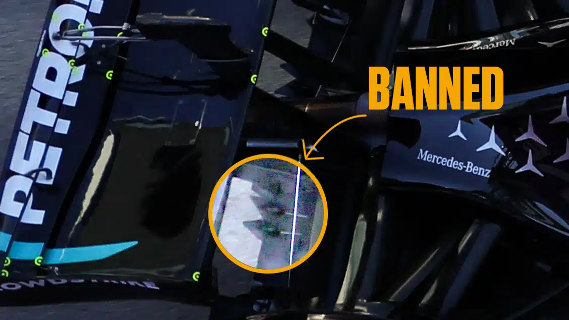 Mercedes diffuser bumps