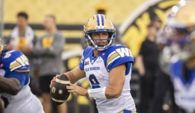 Winnipeg Blue Bombers: Zach Collaros will miss Friday’s game