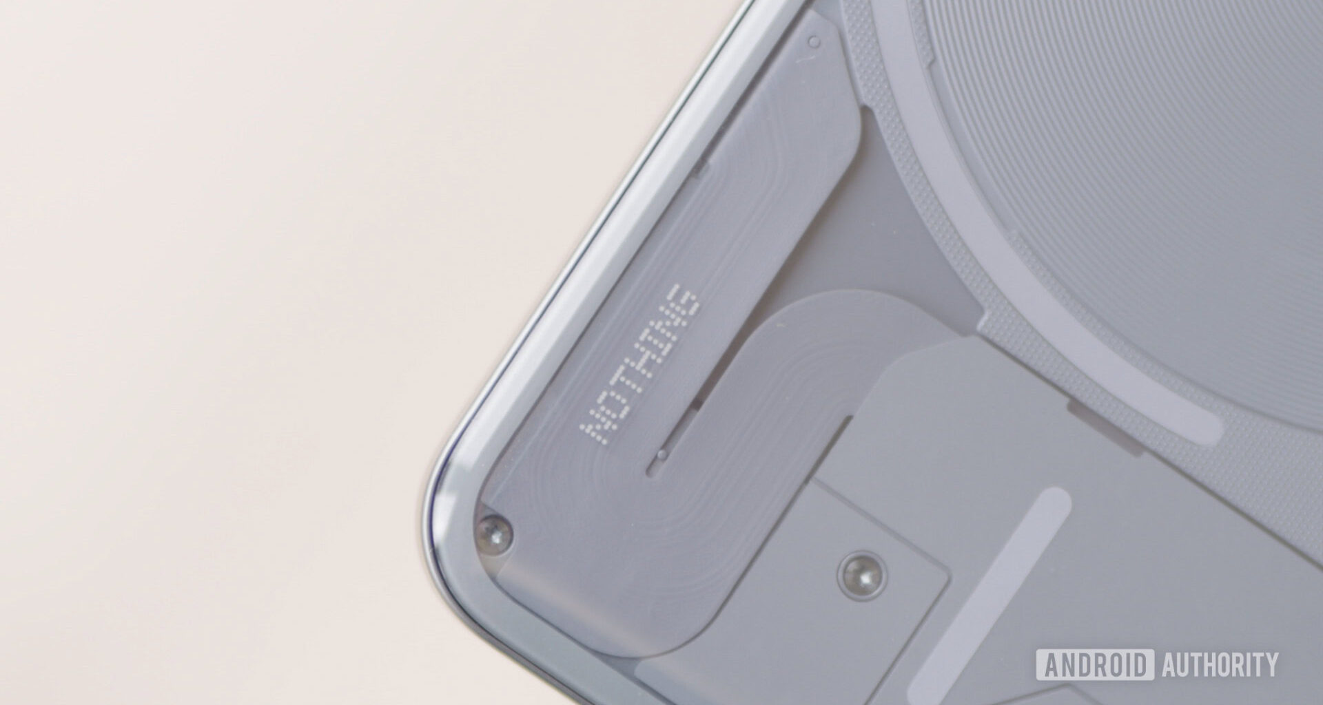 Nothing dot logo on rear of Nothing Phone 2