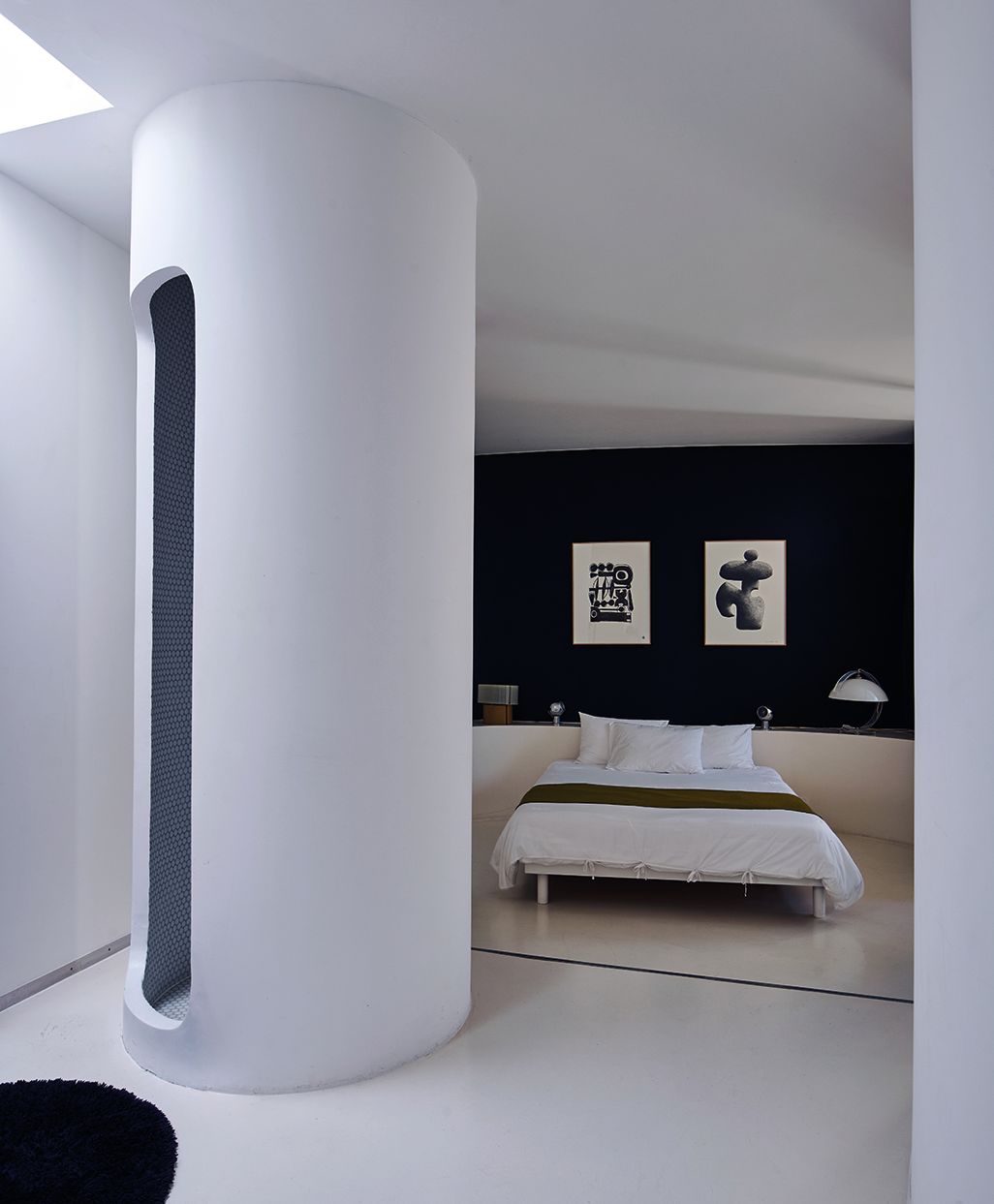 Designed by Thierry Demaizière and crafted by Astro Sanitaire amp Thermique the round shower enclosure adds a unique...