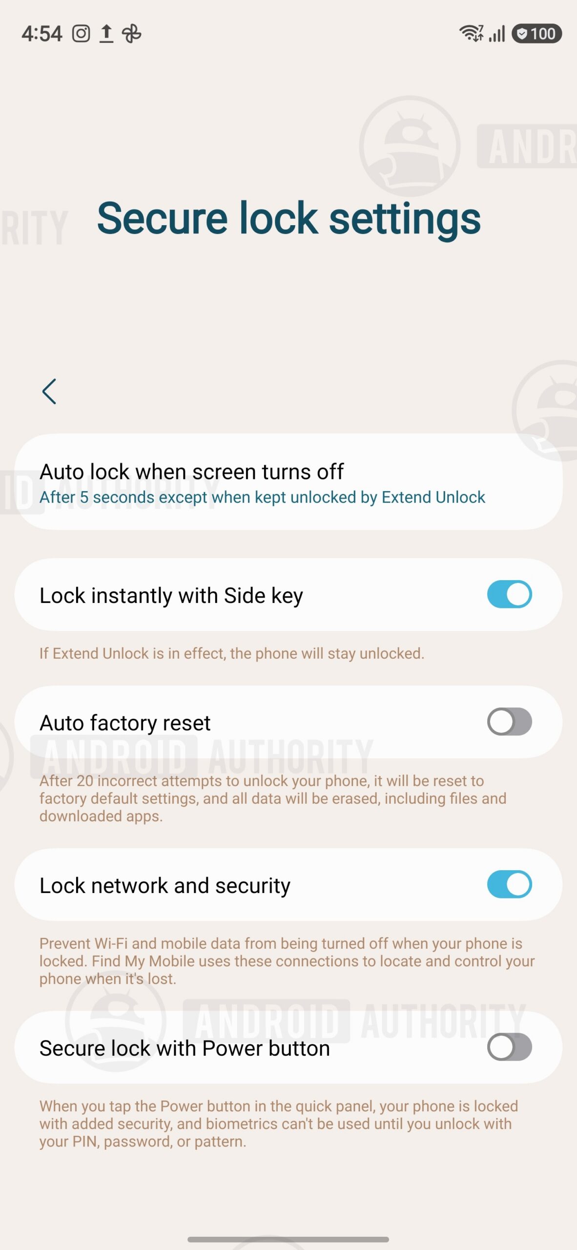 One UI 9 beta 4 Secure Lock settings watermarked (2)